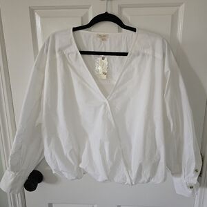 Anthropologie White Blouse